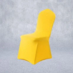 Housse De Chaise De Mariage Jaune