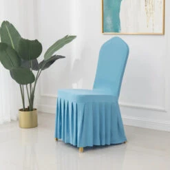 Lot De 100 Housses De Chaise Mariage Bleu Ciel