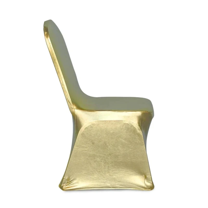 Housse De Chaise De Mariage Or Métallique 6 Housse De Chaise De Mariage Or Métallique – Image 6