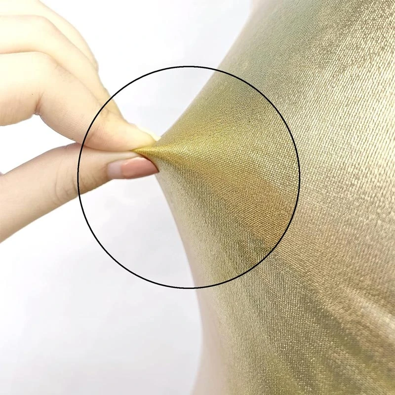 Housse De Chaise De Mariage Or Métallique 3 Housse De Chaise De Mariage Or Métallique – Image 3