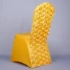Housse De Chaise De Mariage Fleurs Jaune