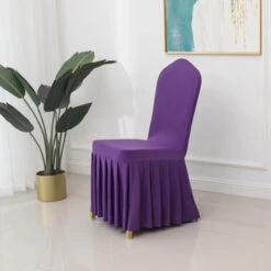 Lot De 100 Housses De Chaise Mariage Violette