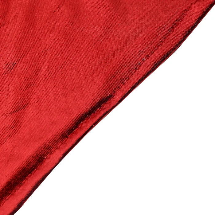 Housse De Chaise De Mariage Rouge Métallique 9 Housse De Chaise De Mariage Rouge Métallique – Image 9