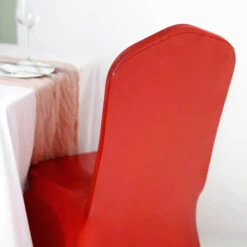Housse De Chaise De Mariage Rouge Métallique 12 Housse De Chaise De Mariage Rouge Métallique -Housse Moderne housse de chaise pour mariage housse moderne 5