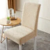 Housse De Chaise Jacquard Beige