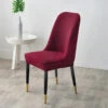 Housse De Chaise Scandinave Jacquard Bordeaux