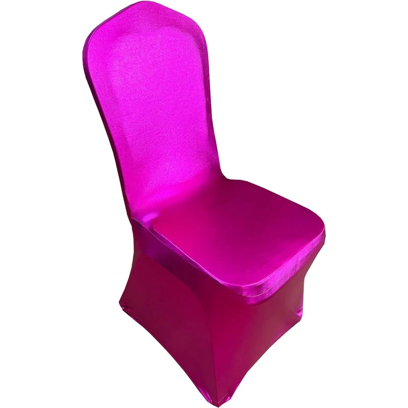 Housse De Chaise De Mariage Rose Métallique 6 Housse De Chaise De Mariage Rose Métallique – Image 6