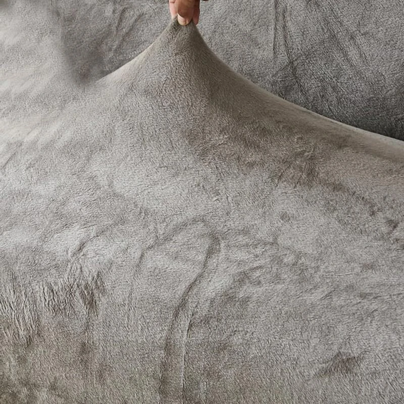 Housse De Canapé Clic Clac Et Bz Velours Gris 5 Housse De Canapé Clic Clac Et Bz Velours Gris – Image 5