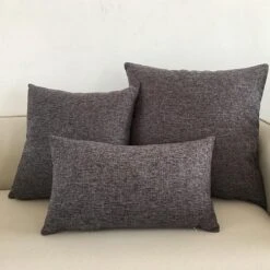 Housse De Coussin 30x50 Gris Anthracite