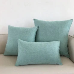 Housse De Coussin 40x40 Bleu Azur