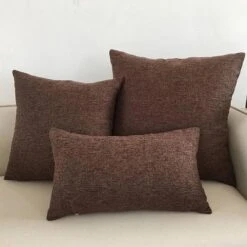 Housse De Coussin 40x40 Marron
