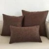 Housse De Coussin 50x50 Marron