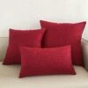 Housse De Coussin 60x60 Bordeaux