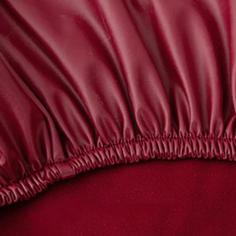 Housse De Fauteuil Cabriolet Pu Cuir Bordeaux 4 Housse De Fauteuil Cabriolet Pu Cuir Bordeaux â Image 4