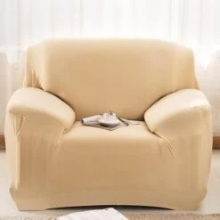 Housse De Fauteuil Club Beige