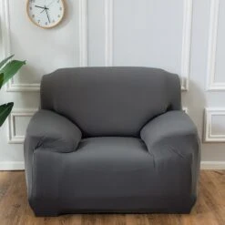 Housse De Fauteuil Club Gris Anthracite