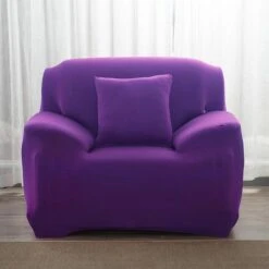 Housse De Fauteuil Club Mauve