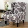 Housse Fauteuil Crapaud Mosaïque Gris
