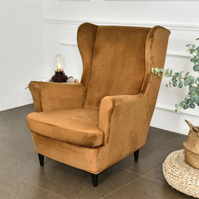 Housse De Fauteuil Crapaud Velours Camel 1 Housse De Fauteuil Crapaud Velours Camel