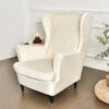 Housse De Fauteuil Crapaud Velours Crème
