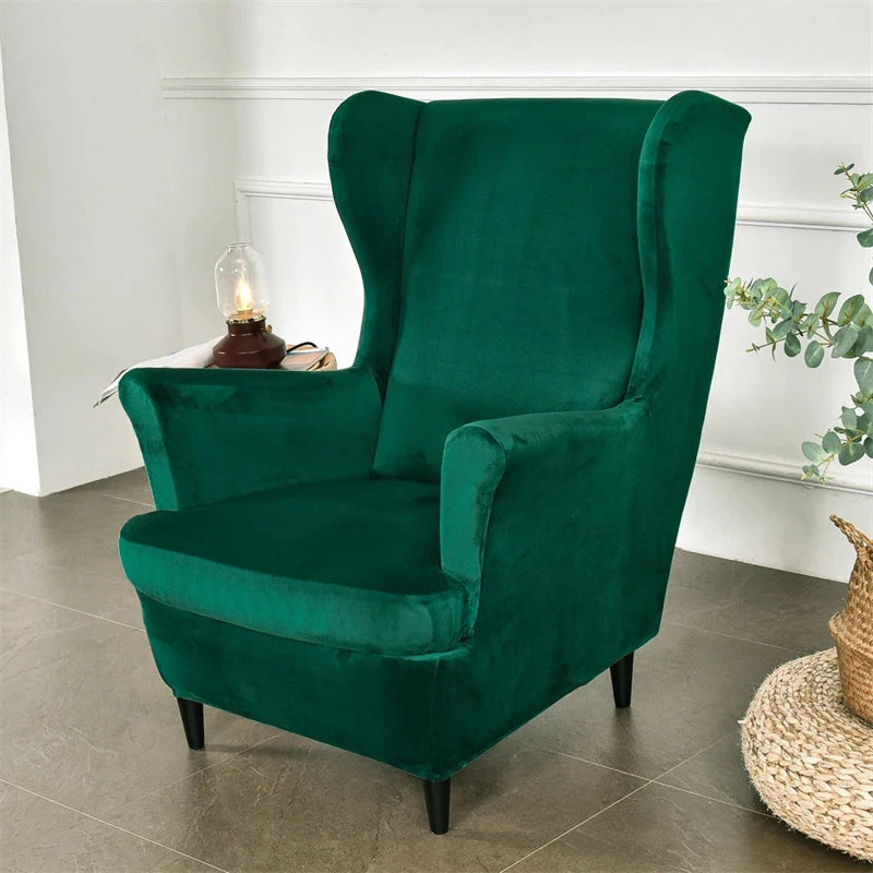 Housse De Fauteuil Crapaud Velours Vert Forêt 1 Housse De Fauteuil Crapaud Velours Vert Forêt