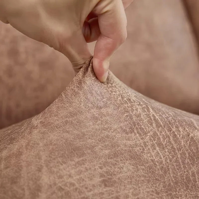 Housse De Fauteuil Relax En Similicuir Marron Clair 5 Housse De Fauteuil Relax En Similicuir Marron Clair – Image 5