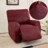 Housse De Fauteuil Relax En Similicuir Bordeaux