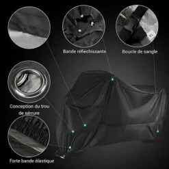 Housse De Protection Moto Armotex Noir Et Grise -Housse Moderne housse de protection moto housse moderne 5
