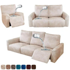 Housse De Fauteuil Relax En Similicuir Ivoire -Housse Moderne housse de protection pour fauteuil relax electrique housse moderne 2