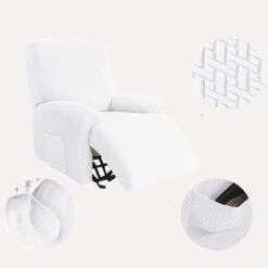 Housse De Fauteuil Relax Blanc -Housse Moderne housse extensible pour fauteuil relax electrique housse moderne 2