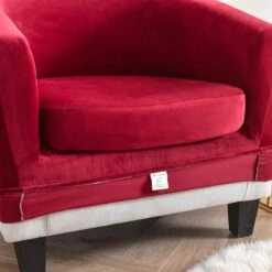 Housse Pour Fauteuil Cabriolet Rouge Velours -Housse Moderne housse fauteuil conforama housse moderne 5