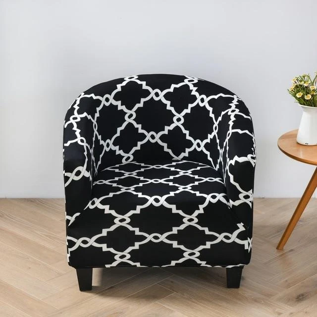 Housse Pour Fauteuil Cabriolet Mosaïque Noir 1 Housse Pour Fauteuil Cabriolet Mosaïque Noir