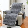 Housse De Fauteuil Relax Polaire Gris