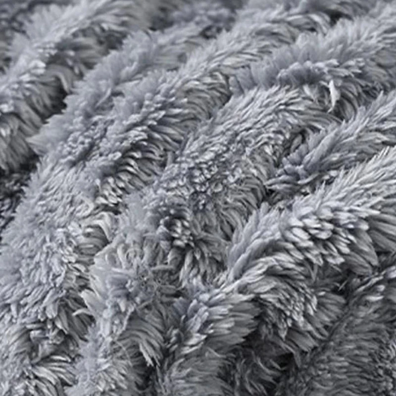 Housse De Fauteuil Relax Polaire Gris 3 Housse De Fauteuil Relax Polaire Gris – Image 3