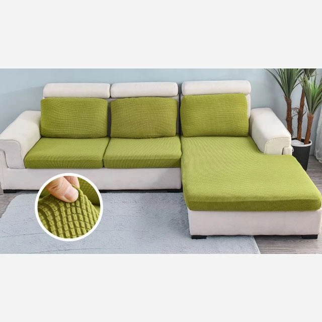Housse Pour Coussin D'Assise De Canapé Vert Anis 2 Housse Pour Coussin D'Assise De Canapé Vert Anis – Image 2