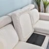 Housse Pour Coussin D'Assise De Canapé Crème