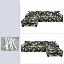 Housse De Canapé D'angle Daliana -Housse Moderne housse pour canape arrondi housse moderne 2