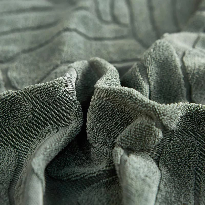 Housse De Canapé D'Angle Velours Imprimé De Fleur Vert Amande 4 Housse De Canapé D'Angle Velours Imprimé De Fleur Vert Amande – Image 4