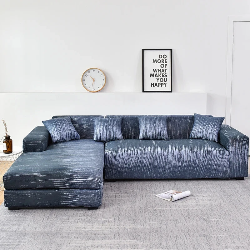 Housse De Canapé D'Angle Extensible Azur 2 Housse De Canapé D'Angle Extensible Azur – Image 2