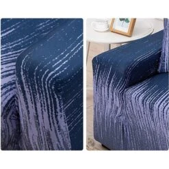 Housse De Canapé D'Angle Extensible Azur 7 Housse De Canapé D'Angle Extensible Azur -Housse Moderne housse pour canape dangle meridienne housse moderne 10