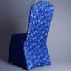 Housse De Chaise De Mariage Fleurs Bleu