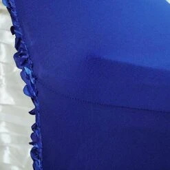 Housse De Chaise De Mariage Fleurs Bleu -Housse Moderne housse pour chaise de mariage housse moderne 4