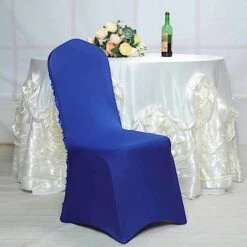 Housse De Chaise De Mariage Fleurs Bleu -Housse Moderne housse pour chaise de mariage housse moderne 6