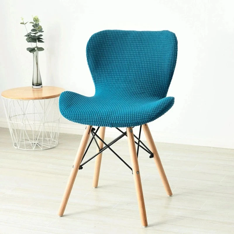 Housse Pour Chaise Scandinave Bleu Canard 1 Housse Pour Chaise Scandinave Bleu Canard