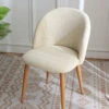Housse Pour Chaise Scandinave Jacquard Beige