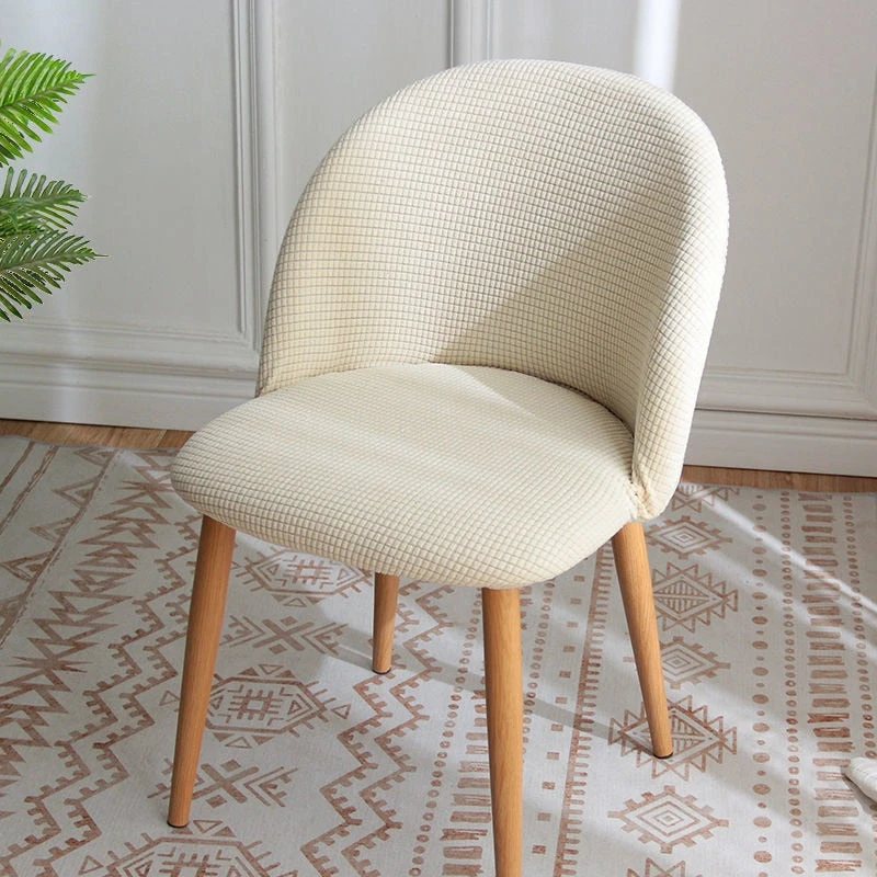 Housse Pour Chaise Scandinave Jacquard Beige 1 Housse Pour Chaise Scandinave Jacquard Beige