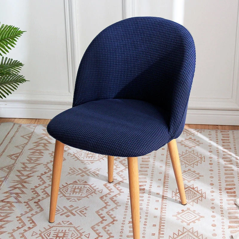 Housse Pour Chaise Scandinave Jacquard Bleu Marine 1 Housse Pour Chaise Scandinave Jacquard Bleu Marine