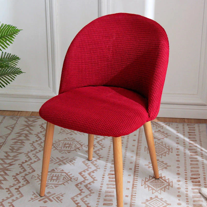 Housse Pour Chaise Scandinave Jacquard Rouge 1 Housse Pour Chaise Scandinave Jacquard Rouge