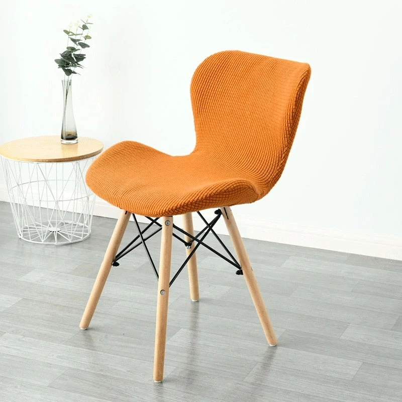 Housse Pour Chaise Scandinave Orange 1 Housse Pour Chaise Scandinave Orange