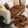 Housse Pour Coussin D'Assise De Canapé Marron